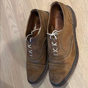 Fifth Avenue Tan Leather Men's Oxfords Shoes with Dainite Soles 3.5 US 9 1/2